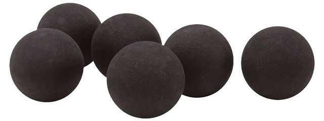 Lancer Defense Less Than Lethal Rubber Ammo for .50 Caliber Rounds - Black, QUANTITY: 7