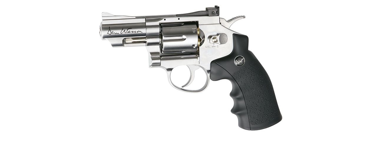 ASG Licensed Dan Wesson 2.5&quot; CO2 .177 Air Revolver Airgun - SILVER