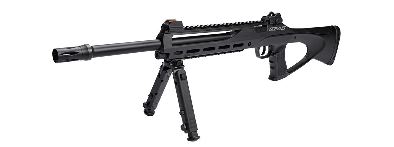 ASG TAC 4.5mm CO2 Airgun Sniper Rifle w/ Bipod - BLACK