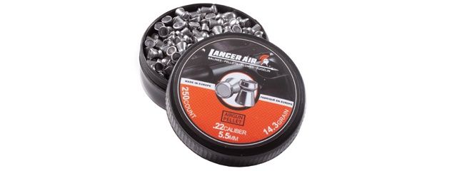 Lancer Air 250 Count .22 Caliber 14.3 Gram Air Gun Pellets - 5.5mm Hollowpoint