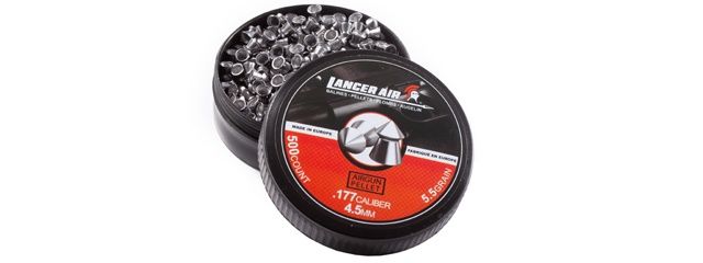 Lancer Tactical 500 Count 0.177 Caliber 5.5 Gram Air Gun Pellets - 4.5mm Pointed