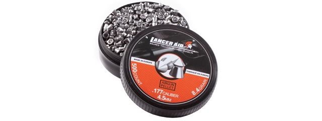 Lancer Air 500 Count 0.177 Caliber 8.4 Gram Air Gun Pellets - 4.5mm Pointed