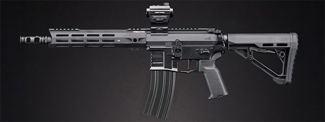 Dr. Gearbox Custom LT-42BV Gen 4 &quot;ALPHA&quot; 10&quot; Full Metal AEG Rifle - Black
