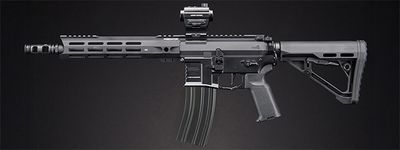 Dr. Gearbox Custom LT-42BV Gen 4 &quot;ALPHA&quot; 10&quot; Full Metal AEG Rifle - Black