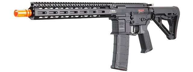 Lancer Tactical Gen 4 Predator SBR AEG w/ BCM Gunfighter 13&quot; Rail System &amp; Nebula II ETU - Black