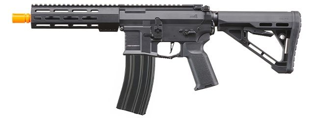 Lancer Tactical Gen 4 Predator SBR AEG w/ PTS SR 7.5&quot; Rail System &amp; Nebula II ETU -Black