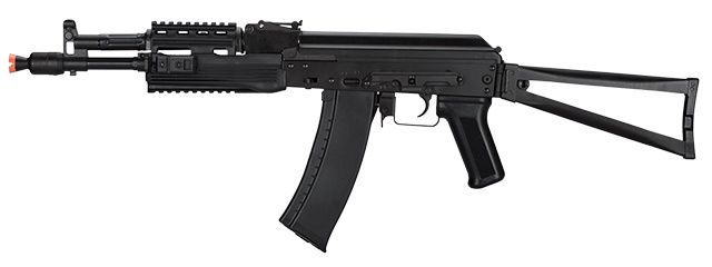 LCT Airsoft AK-105 Assault Rifle AEG W/ Folding Stock - Black