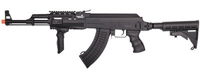 Lancer Tactical Airsoft Full Metal AK-47 AEG w/ LE Stock, Battery &amp; Charger