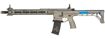G&amp;G Cobalt Kinetics Licensed BAMF Team AR15 Airsoft AEG Rifle