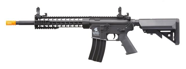 Lancer Tactical Gen 2 10&quot; Keymod M4 Carbine Airsoft AEG Rifle, COLOR: Black