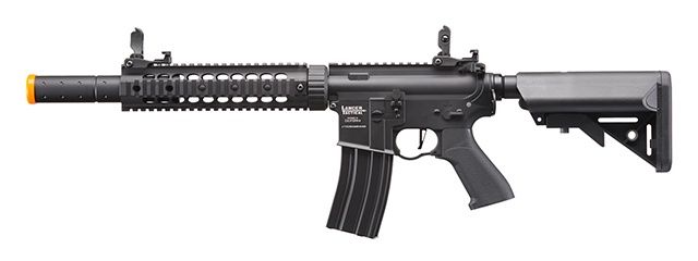 Lancer Tactical Gen 2 10&quot; M4 SD Carbine Airsoft AEG Rifle with Mock Suppressor, COLOR: Black