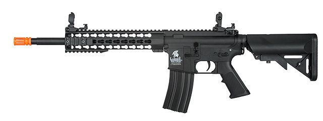 Lancer Tactical Low FPS Gen 2 10&quot; Keymod M4 Carbine Airsoft AEG Rifle, COLOR: Black