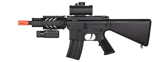 M805B2 Double eagle M4 AEG Airsoft Rifle + Red-Dot Sight, Flashlight &amp; Laser
