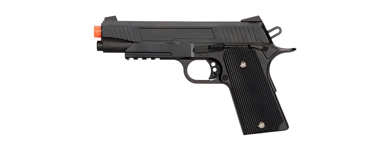 G38B Spring Powered 1911 Metal Training Pistol, COLOR: Black