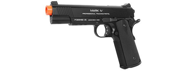 KWA M1911 MKIV PTP Full Metal Gas Blowback Pistol with 20mm Rail
