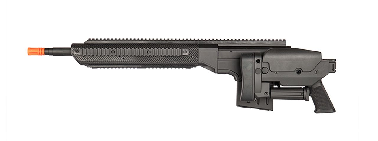 Lancer Tactical Bolt Action Sniper Rifle with Folding Stock, COLOR: Black