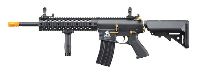 Lancer Tactical Gen 2 M4  Evo Airsoft AEG Rifle, COLOR: Black &amp; Gold