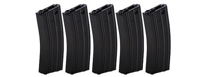 Lancer Tactical High Capacity 300rd metal Airsoft AEG GEN 2 Magazine-Set of 5