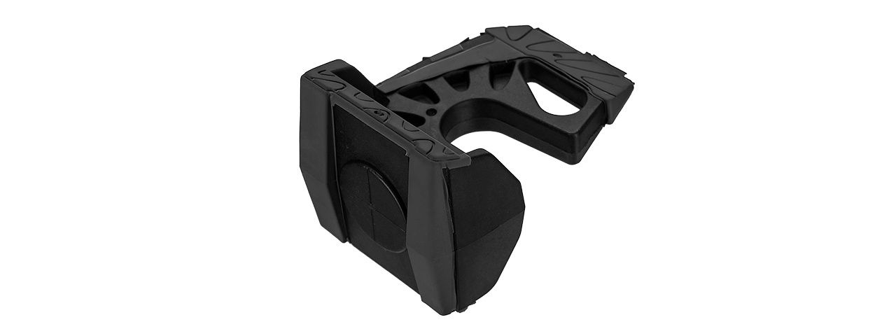 Impact Resistant Rubber Door Stopper, COLOR: Black