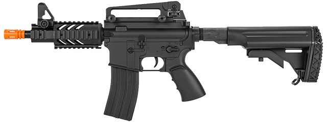 Well D3809 M4 CQB RIS AEG Plastic Gear, ABS Body with Adjustable Crane Stock