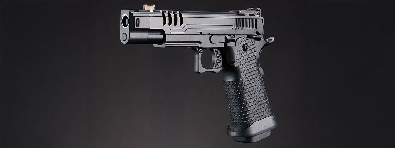 Golden Eagle 3357 Pro Series Gas Blowback Airsoft Pistol, COLOR: Black