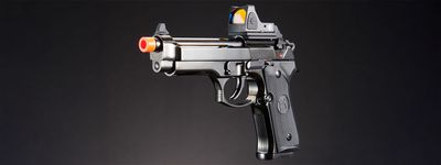 KLI KL-92 Fusion Optic Ready 6mm Dual Power CO2/Gas Blowback Airsoft Pistol Red Dot Combo