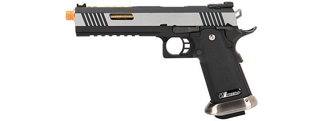WE Tech 1911 Hi-Capa T-Rex Competition Gas  Blowback Airsoft Pistol w/ Sight Mount &amp; Top Ports