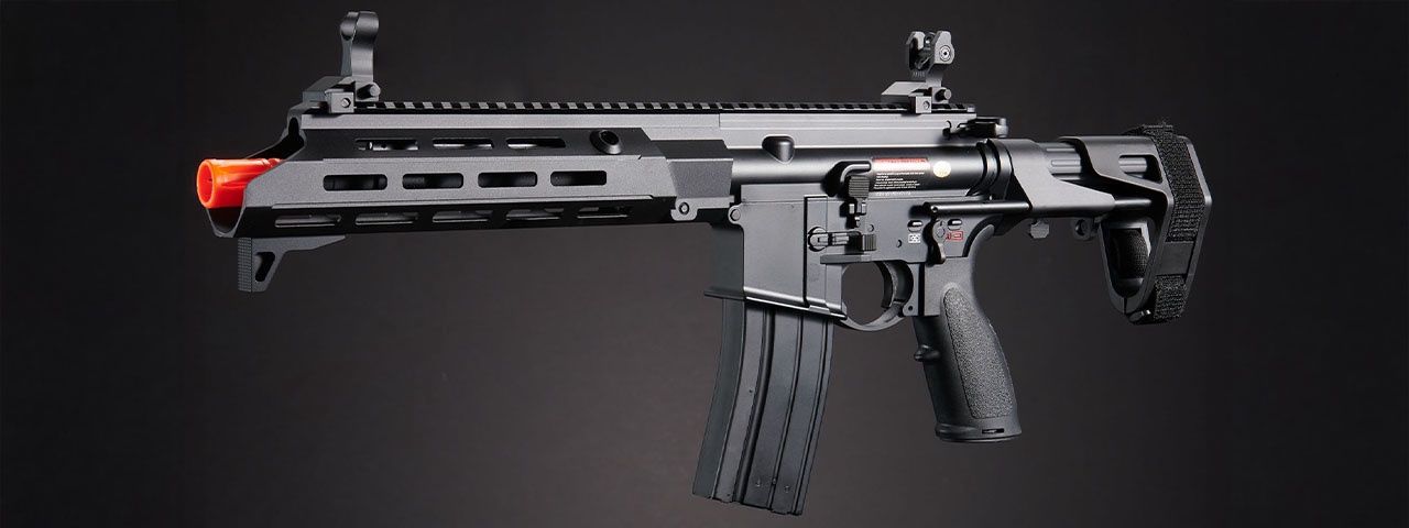 Golden Eagle GBBR Airsoft Rifle w/ 11&quot; M LOK Handguard and Mock Suppressor