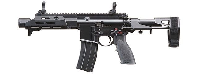 Golden Eagle GBBR Airsoft Rifle w/ 7.5&quot; M LOK Handguard and Mock Amplifier