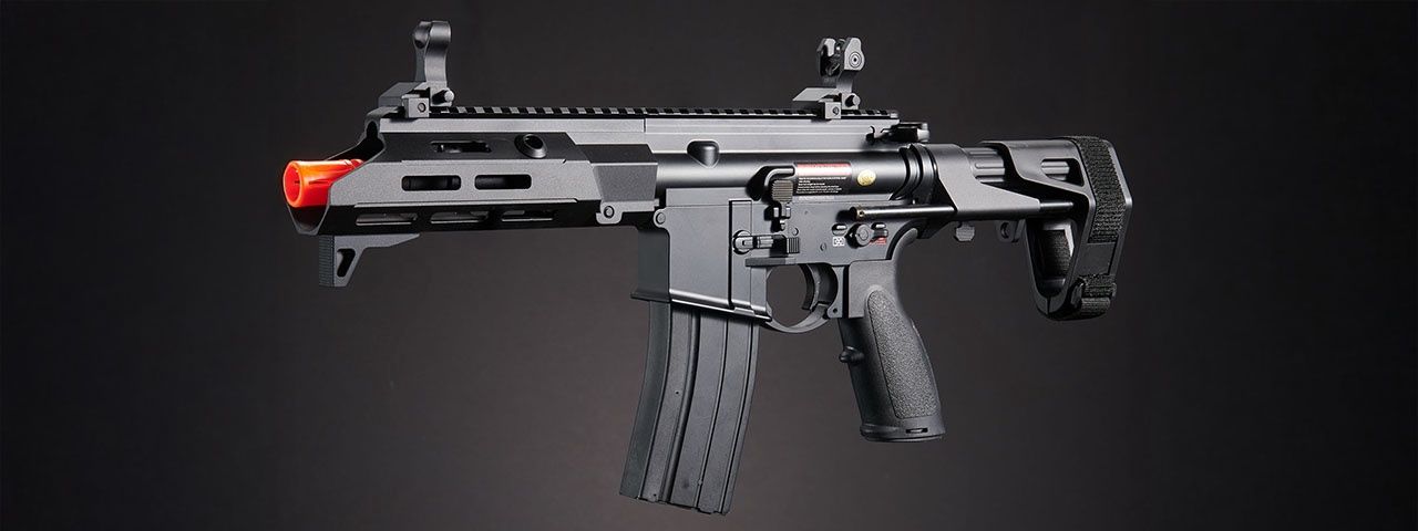 Golden Eagle GBBR Airsoft Rifle w/ 7.5&quot; M LOK Handguard and Mock Suppressor