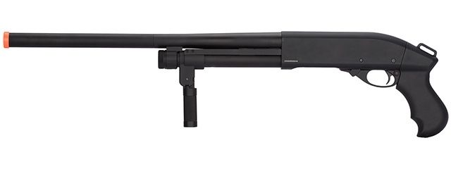Golden Eagle M870 3/6-Shot Pump Action Gas Airsoft Shotgun w/ Forend Grip