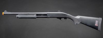 Golden Eagle M8870 3/6-Shot Pump Action CO2 Gas Airsoft Shotgun w/ Ghost Ring Iron Sights