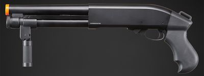 Golden Eagle M8876 3/6-Shot Pump Action Gas Airsoft Sawed-Off Shotgun w/ Forend Handle