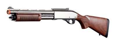 Golden Eagle M8885 3/6-Shot Pump Action Gas Airsoft Shotgun w/ Fiber Optic Sights