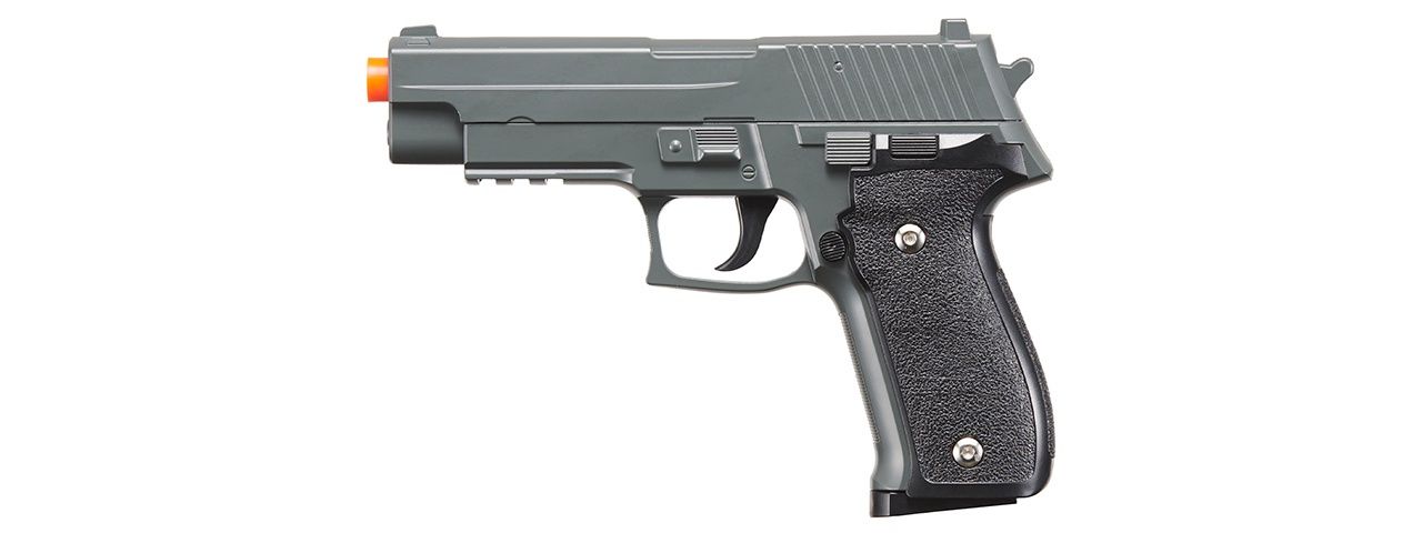 Galaxy G26 Airsoft Metal P226 Spring Pistol, COLOR: Gray