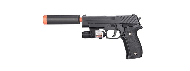 UKARMS G26A Spring Pistol with Laser &amp; Suppressor