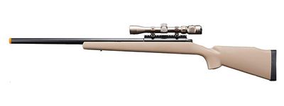 Golden Ball Bolt Action Airsoft Spring Powered Sniper Rifle with Metal Scope