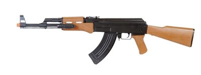 UKARMS Airsoft Spring AK-47 Rifle with Laser &amp; Flashlight