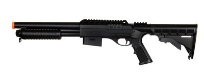 Double Eagle M500 Pump Action Airsoft Shotgun with Retractable LE Stock