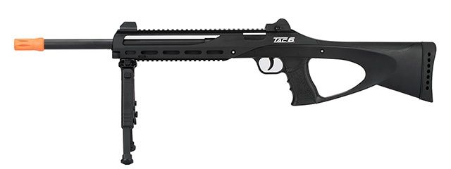 ASG TAC6 CO2 Powered Airsoft Sniper Rifle with Bipod