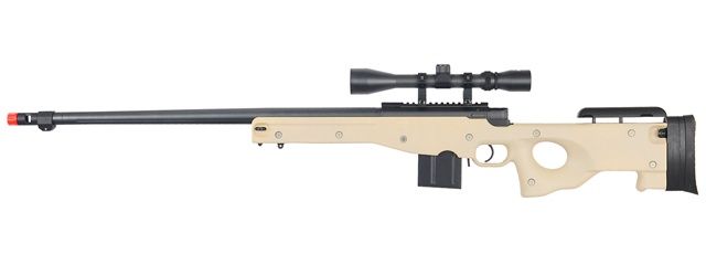 WELL Airsoft Bolt action Rifle with Fluted Barrel &amp; Scope