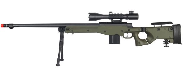 WELL Airsoft MK96 Bolt Action Rifle with Scope &amp; Bi-Pod