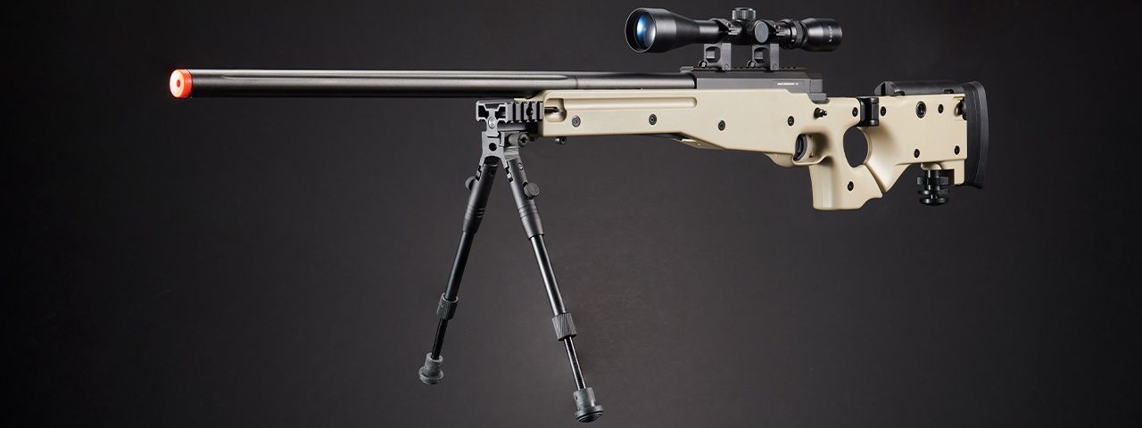 Well MB08TAB L96 AWP Bolt Action Rifle with Folding Stock Bipod &amp; Scope