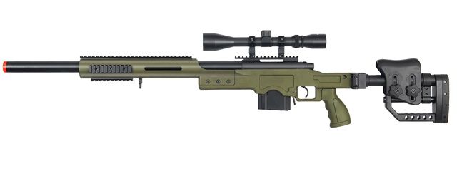 WELL MB4410GA Bolt Action Airsoft Rifle with Scope