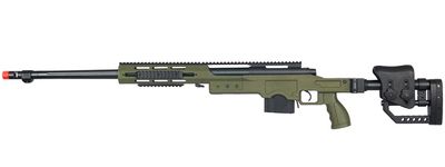 WELL MB4411G Bolt Action Airsoft Rifle with Fluted Barrel