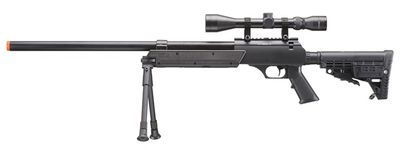 WELL Spec-Ops MB13A APS SR-2 Bolt Action Airsoft Rifle with Scope &amp; Bi-Pod