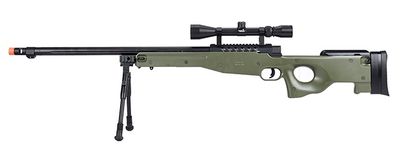 WellFire MB15 L96 Bolt Action Airsoft Sniper Rifle with Scope &amp; Bipod