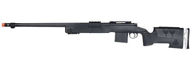 WellFire MB4417 M40A3 Bolt Action Airsoft Sniper Rifle, COLOR: Black
