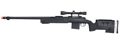 WellFire MB4417 M40A3 Bolt Action Airsoft Sniper Rifle with Scope