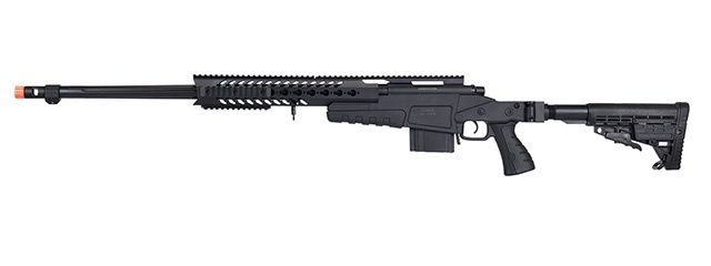WellFire MB4418-1 Bolt Action Airsoft Sniper Rifle, COLOR: Black